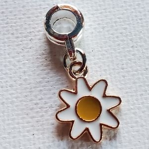 Charm. Silver and gold tone. NWOT.  Fits in Pandora snake chain Bracelet.